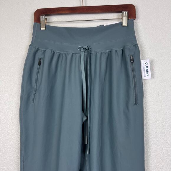 Old Navy Performance Ankle Joggers NWT Women’s Medium Teal Zip Pocket High Rise - Picture 3 of 7